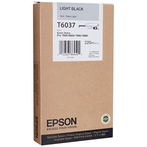 Epson Light Black T6037 - 220 ml cartouche